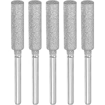 2 Packs Diamond Chainsaw Sharpener Bits 3/16" 4.8mm Cylinder Head Titanium Plated Electric Chain Saw Grinder
