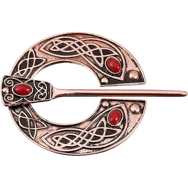 thumbnail interactive-video image 1 of Cloak Pin Penannular Brooch Medieval Cloak Pin 1 of 14