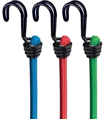 Lot De 4 Tendeurs Élastiques Avec Crochets - 40/60/80/100cm Pour Bagage, Bâche, Camping