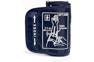 YILUXIANGYANG Small Size Blood Pressure Cuff 6.7-8.66 Inches (17-22cm), Adjustable Replacement Portable Blood Pressure Machines Cuff Compatible with Other BP Monitors, Replacement Cuff for Kids Arms (Dark Blue)