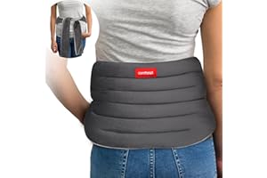 Comfheat Mikrowelle Vielseitige Wärmekissen für Nacken Rücken Schulter Knie Menstruationsbeschwerden Schmerz Wärmer Kein Weizen Keine Bugs Große gewichtete Wärmepackung mit Bands,Lavendelduft