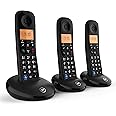 BT Everyday Cordless Landline House Phone, Basic Call Blocker, Do Not Disturb button, Trio Handset Pack