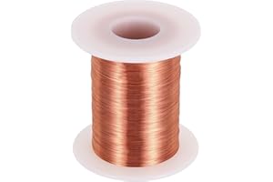 sourcing map Filo magnetico 36 AWG, filo di rame smaltato calibro 36, filo magnetico per trasformatore, motore, elettrico, 155C (311F)