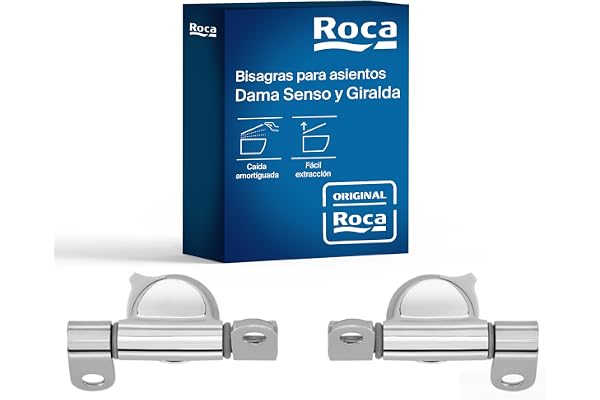 Roca AI0002100R - Conjunto de bisagras de asiento Dama Senso y Giralda desmontables, Pack de 2 unidades, Multi-colour