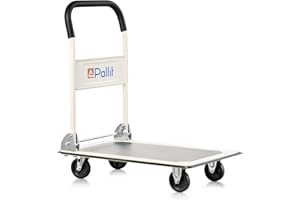 Pallit Carretilla de plataforma CARRY plegable | Carretilla de mano compacta | Para trabajos pesados | Capacidad de carga de 150 kg