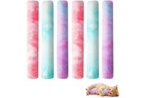 Taechalingo Set di 6 Giocattoli per Gatti Con Erba Gatta - Cuscini, Bastoncini da Masticare, Peluche