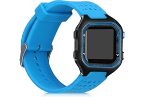 kwmobile Bransoletka zastępcza kompatybilna z Garmin Forerunner 25 (L - 40 x 47 x 13,9 mm) - bransoletka fitness z silikonu w kolorze czarnym