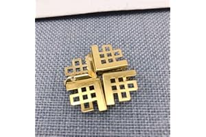 GUODUN Cornice portafoto in ottone, 50 pezzi, per decorazioni per libri, angoli decorativi, per scrapbooking, album, angoli di protezione angolare, colore: oro