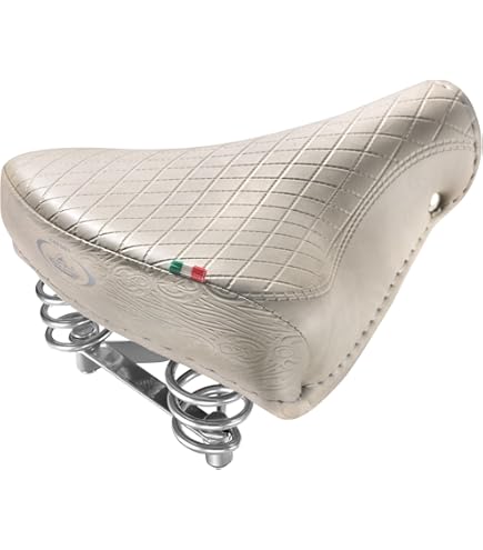 Accessoire vélo,Rétro cuir vélo selle trois siège à ressort selle Accessoire vélo,Rétro cuir vélo selle trois siège à ressort selle