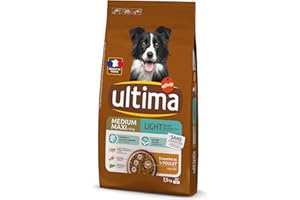 Ultima Croquettes pour Chien Medium-Maxi Light Poulet Riz, 7.5 kg (Lot de 1)