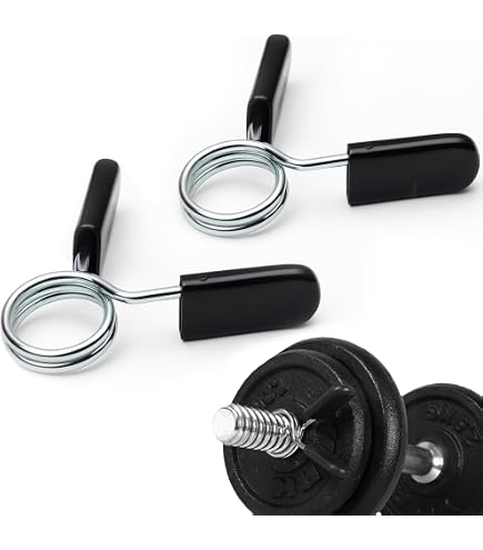 Clips De Fixation Paire De Clips à Ressort 50 Mm Pour Haltères - Arrêt Disques, Sécurise Barres, Musculation Clips De Fixation Paire De Clips à Ressort 50 Mm Pour Haltères - Arrêt Disques, Sécurise Barres, Musculation