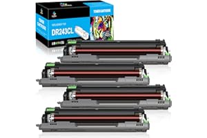 LeciRoba DR243CL 243CL Drum Unit for Brother DR-243CL DR-243 DR243CL ,for Brother HL-L3210CW L3230CDW L3270CDW ,MFC-L3710CDW L3730CDW L3750CDW L3770CDW ,DCP-L3500 L3510CDW L3550CDW Printers (4-Pack)