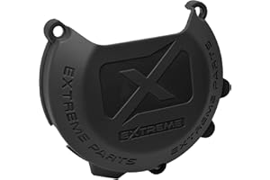 TECWO Protection de couvercle d'embrayage avec cette bâche pour les modèles Enduro de 07/2016 à 2023, y compris EXC 300, SX 250, XC-W 250/300 et XC 250/300 (noir)
