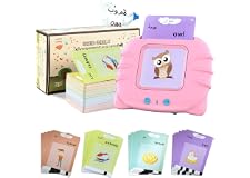 TLAXCA Arabic English Learning Toys for 3 4 5 6 Year Old Boys Girls 224 Words Baby Talking Flash Cards Speech Therapy Autism 