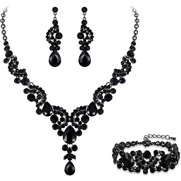 YAZILIND Peacock Water Drop Necklace & Earrings Set – Sparkly Cubic Zirconia Jewelry For Parties & Weddings - View #9