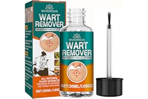WUNDROUS Wart-Remover Painless Skin and Fast-Acting Wart-Remover for Hands and Body Fall Away Quickly, Natural & Safe Remover