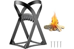 KEMIMOTO Holzspalter manuell, tragbarer Brennholz Spalter mit 4 Schrauben, Stabiler und sicherer Firewood splitter für Camping, BBQ, Zuhause, RV