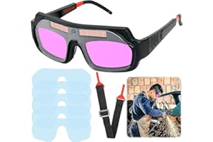 CRESBEL Occhiali per saldatura: Occhiali per saldatura auto oscuranti solari, occhiali per saldatura regolabili Accessori per saldatura, Occhiali per gli occhi Occhiali antiriflesso