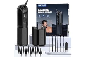 ‎VITCOCO Ear Wax Remover, Rechargeable Ear Cleaner, IPX7 Waterproof Ear Shower, 2000 mAh Ear Cleaner, Ear Cleaner for Adults with 4 Cleaning Modes and 10 Ear Tips