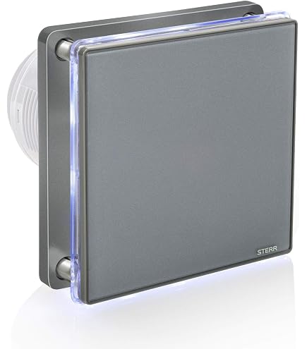STERR BFS150T - Ventilatore da bagno con frontale in vetro 150 mm