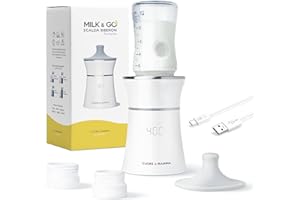 DAHEMA | Scaldabiberon Portatile Neonato da Viaggio Milk & Go con Funzione Termos - Ricaricabile a Casa, in Auto e con Power Bank. Presa USB-C