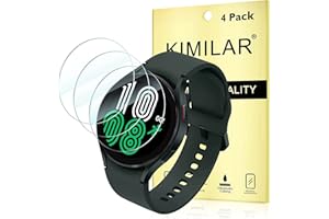 KIMILAR 4 Pack Screen Protector compatible with Samsung Galaxy Watch 7/6 / 5/4 (44mm), Tempered Glass Screen Protector Cover for Galaxy Watch 4/5 / 6/7 44mm, HD 9H Hardness Scratch Resistant