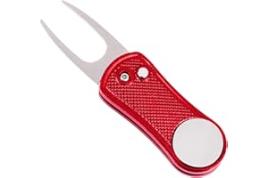 Mile High Life Herramienta de Metal con botón emergente y Marcador magnético de Bolas Golf