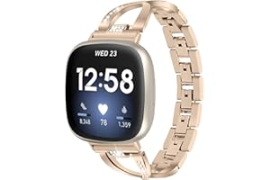 GIMART Gimuk Bracelet de rechange fin en acier inoxydable pour montre connectée Fitbit Versa 3/Sense