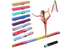 SportBob Viga de Equilibrio Gimnasia 300/270/240 cm, Barra de Gimnasia Plegable Portátil para Entrenamiento con Base de Goma Antideslizante para Niños, Principiantes y Gimnastas Profesionales