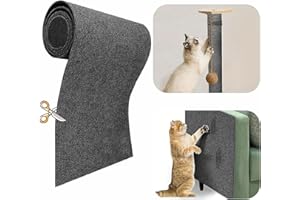 Tiusixsy Rascador para Gatos, Protector Sofa Gatos Arañazo, DIY Climbing Cat Scratcher, Recortable, Almohadilla rascadora autoadhesiva, para Sofás y Paredes, Moqueta, 200 x 40 cm