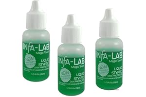 Infalab Magic Touch Liquid Styptic Skin Protector Stop Bleeding Cuts (3 pieces) by Infalab