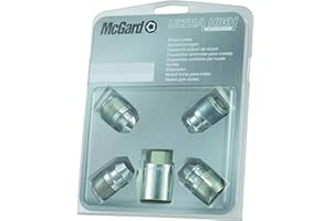 McGard 24154SL Ultra High Security - Tuercas antirrobo para rueda (base cónica, M12 x 1,25, longitud 32,5 mm, SW21)