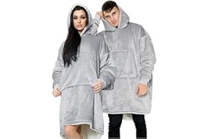 GC GAVENO CAVAILIA Oversized Hoodies For Women UK, Fluffy Blanket Hoodie Sherpa Snuddies Women, Fleece Wearable Blanket Men Snuddie Udie