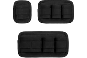 DEAUTIE 3 Stück EDC Pouch Taschen Organizer, EDC Elastischer Organizer Patch, Elastic Organizer Patch mit Klettverschluss, Elastischer Organizer für Rucksäcke, Taktische Taschen und Reisetaschen