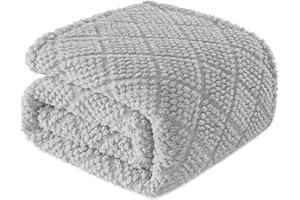 Whale Flotilla Manta Suave de Sofá, Mantas para Cama, Cálida y Mullida para Cualquier Temporada, 130 x 150 cm, Gris Claro