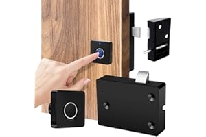 CODACE Fingerabdruck Möbelschloss,Home Office Elektronisches Schrankschlösser-Set, Fingerabdruck Möbel-Schloss