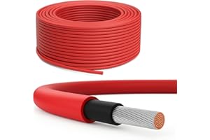 PREMIUMX Premium X Cavo solare 50 m 6 mm² H1Z2Z2-K rosso rame fotovoltailk cavo PV cavo di collegamento solare impianto solare