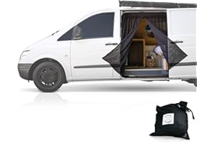 ‎LIVING IN A BUBBLE Living in a Bubble Insekten-Schutznetz für Mercedes Vito, Ford Transit Custom, Volkswagen Transporter und California. Fliegengitter-Moskitonetz für die Hintertür, zentraler Reißverschluss