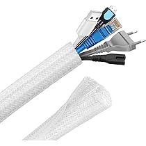 Guaina Cavi Auto-Chiudente 13mm - 3 Metri Per Organizzare Cavi Elettrici | Protezione Da Animali E Bambini, Bianco - Foto 6