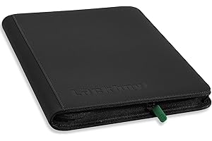 LUCKBOYI Card Binder for Kids, Trading Card Albums Waterproof, Premium Trading Card Storage Album with Sleeves, 9 Pocket Card Folder Holder with Zipper for Boys Girls