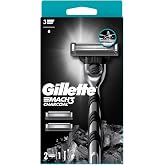 Gillette Mach3 Charcoal Tıraş Makinesi + 2 Adet Yedek Tıraş Bı&ccedil;ağı