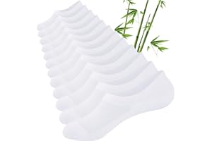 Cirorld Bamboo No Show Trainer Socks Mens Womens, 6 Pairs Invisible Low Cut Socks for Men Ladies, Thin Breathable Casual Short Sock with Non-Slip Silicone Stripes, Summer Ankle Liner Sock