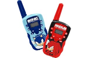 OTL Technologies SH1212 Sonic the Hedgehog Wireless Rechargeable Walkie Talkie Set