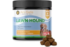 ANI-SAFE - DON'T RISK LESS Ani-Safe XL Dog Urine Neutraliser Supplement – Duck Flavour 8oz / 227g Grass Saver for Dogs | Lawn Burn Repair & Prevention | Keep Grass Green, Stop Yellow Spots, Pet Safe Formula