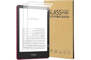 CONAPIKA Pellicola Protettiva per Kindle Paperwhite 2024/Colorsoft Paperwhite Signature Edition 2024 7 Pollici, 2 Pezzi Durezza 9H Anti-impronte Vetro Temperato Ultra Antigraffio Protezione Schermo