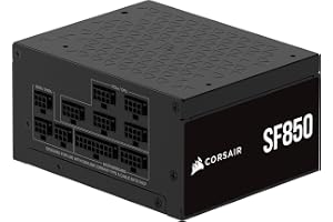 CORSAIR SF850 (2024) Fully Modular Low Noise 80 Plus Platinum ATX Power Supply - ATX 3.1 Compatible - PCIe 5.1 Compatible - SFX-to-ATX Support Included - Black