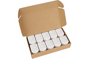 jijAcraft Lot de 1 000 étiquettes de prix perforées blanches pour vêtements - 3,2 x 5 cm
