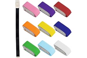 EHUIHUAN Stauschlauch, 10 Stück Stauschlauch Blutabnahme, Venenstauer Stauschlauch, Venenstauer Tourniquet mit Schnalle, Tourniquet mit einzigartigem Verschlusssystem für Ärzte, Sanitäte, Camping, Outdoor