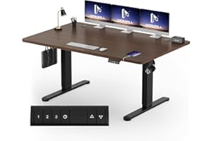 Homall 160x80 CM scrivania regolabile in altezza, scrivania da ufficio con quattro sezioni, scrivania per computer con funzione di memoria.