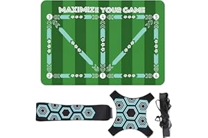 FunnAura 60 X 90 cm Football Footstep Training Mat, Non Slip Football Mastery Mat for Improving Soccer Skills Practice